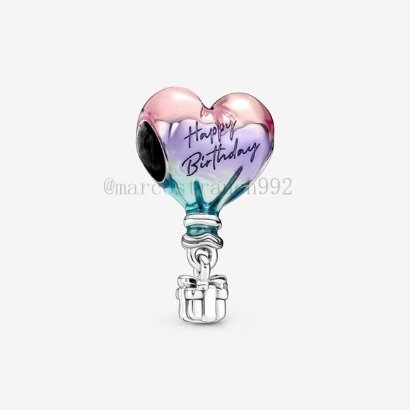 Pandora Happy Birthday Hot Air Balloon Charm - Picture 1 of 4